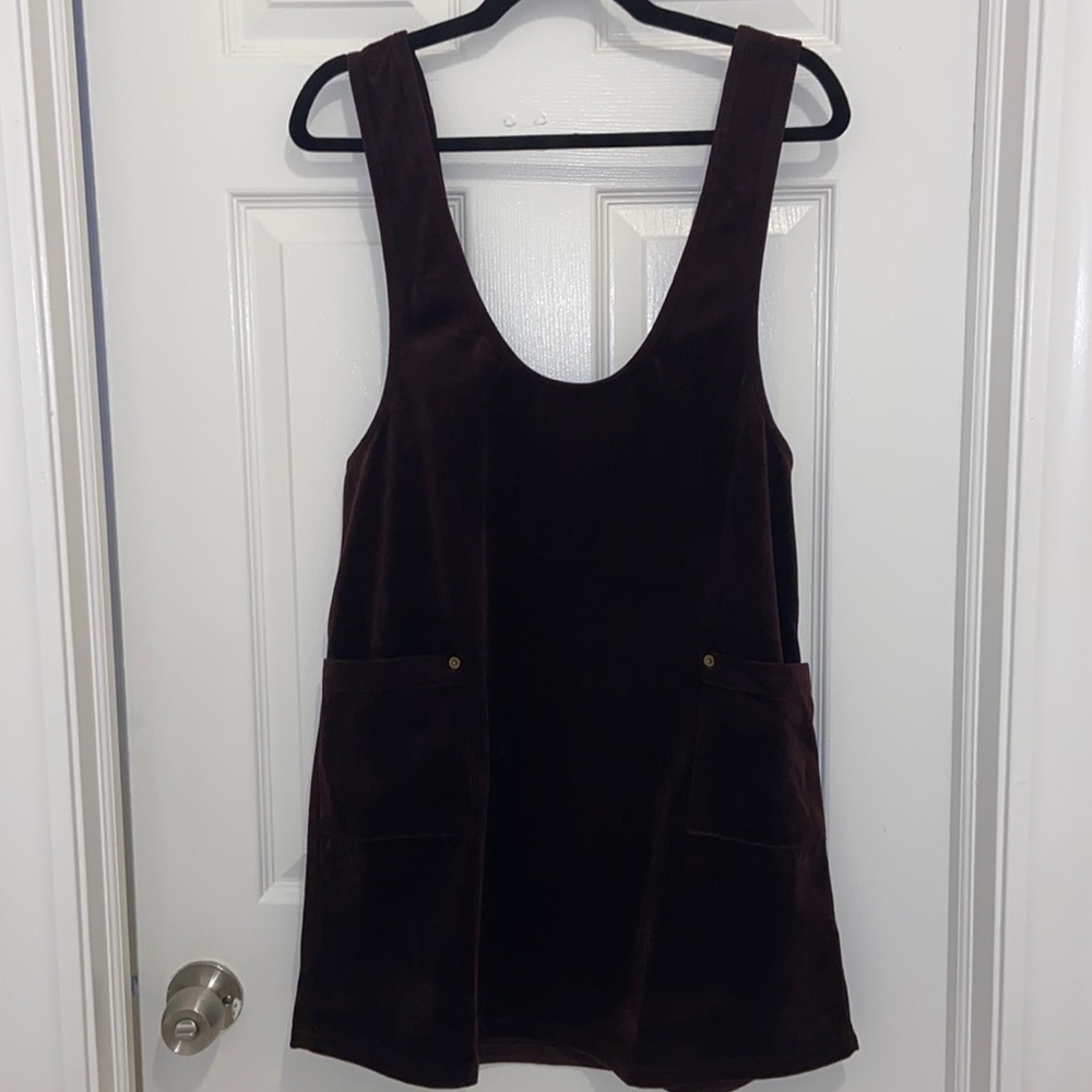 Maroon velvet jumper